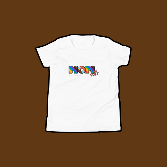 Rainbow MomTheVote Youth Tee