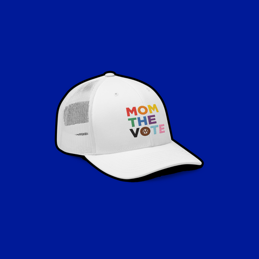 Rainbow Mom The Vote Trucker Cap