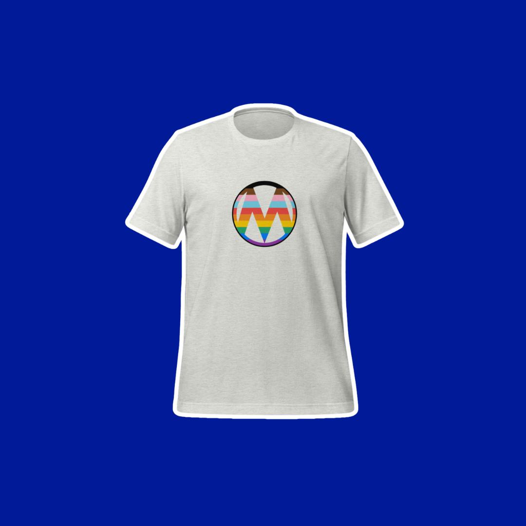 Rainbow MomsRising Logo Relaxed Tee