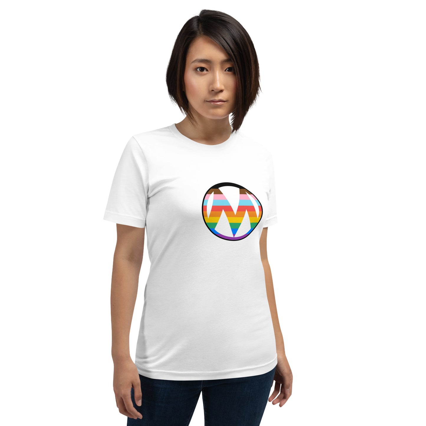 Rainbow MomsRising Logo Relaxed Tee